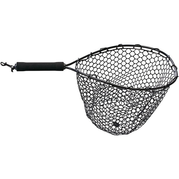 Fishing Landing Net with Rubber Mesh Net (Hoop 15x12; Total 22) - (BC  3657)
