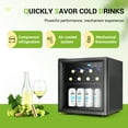 Vibekio Wine BeverageRefrigerator Small Mini Wine Cellar