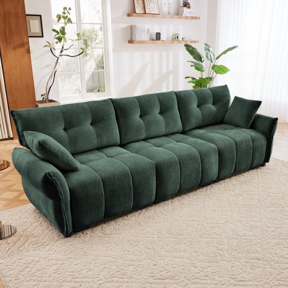 Exquisite Design & Superior Comfort 3-Seater Sofa with Solid Wood Frame