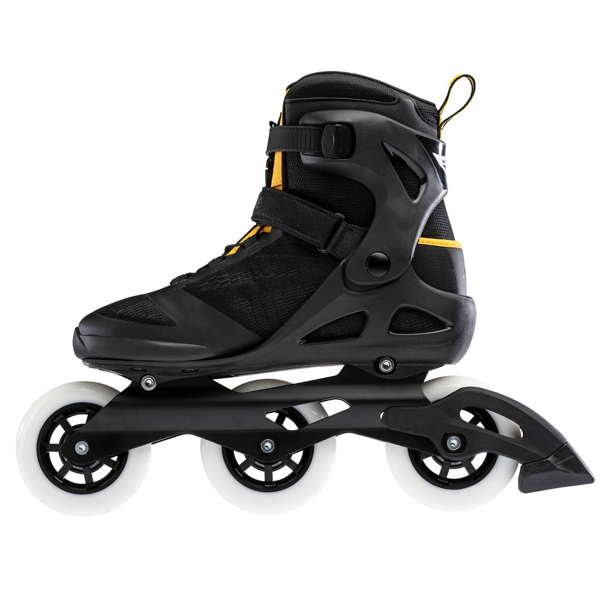 Rollerblade Macroblade 100 3WD Men's Adult Inline Skate Size 12, Black & Yellow