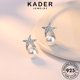 thumbnail image 3 of KADER Jewelry Moissanite Mujeres Diamante Original Plata Perla 925 Pendientes De Tuerca M021, 3 of 4