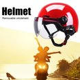 thumbnail image 4 of Casco de bicicleta para adultos con espejo y casco ajustable para deportes al aire libre (rojo) Likrtyny Accesorios para bicicletas, 4 of 6