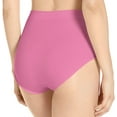 thumbnail image 3 of Bali Womens One Smooth U All Around Smoothing Brief, 7, Purple Rose Pointelle, 3 of 3