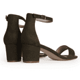 thumbnail image 4 of J. Adams Daisy Block Heel Sandals, Ankle Strap Block Heels Open Toe Dress Shoes, Chunky Heels Comfortable and Stylish for Women, 4 of 5