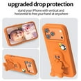 thumbnail image 4 of For IPhone 17 Pro Max Case Cartoon Penguin Baby Stand EVA Environmental Protection Anti Fall Phone Protective Cover,Orange,For iPhone 17 Pro Max, 4 of 8