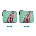 thumbnail image 7 of FORMRS 13-13.3 inch Laptop Sleeve Case Soft Carrying Quilted Computer Bag Cover, Pink Cheetah, 7 of 7