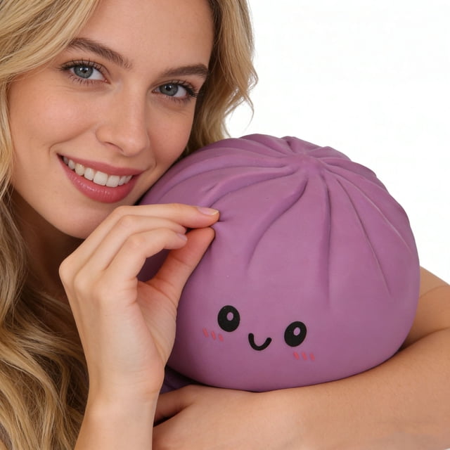 EGNMCR Super Sized Baozi Kneading Toy Simulation Baozi 25CM Decompression Toy Stress Ball