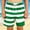Green, variant on Boys Swim Trunks, Kids Swim Shorts, Two Tone Striped Print Beach Shorts Summer Pool Wear for Kids Red 3-4 Years