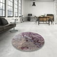 thumbnail image 3 of Ahgly Company Rectangle d'Intérieur Milieu du Siècle Moderne Argent Rose Rose Tapis de Zone Orientale, 3' x 5', 3 of 6