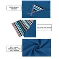 thumbnail image 5 of CASSIE LIZ Womens Plus Size Tops 2X Summer Crew Neck Shirts Blue Fashion Short Sleeve Tee Loose Fit Striped Raglan Tunics Spring Blouses Casual Pullovers 2XL 18W 20W, 5 of 7