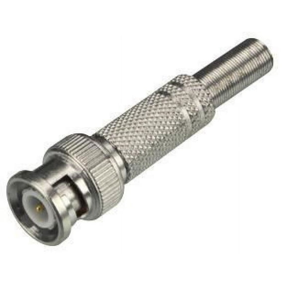 VELLEMAN BNC Plug, Metal Spring and Solder Termination - up to 7mm Cable
