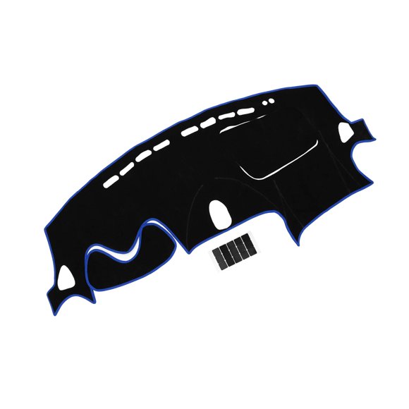 Unique Bargains Dash Cover Car Center Console for Nissan Juke 2011-2017 Polyester Black Blue with Sticker 1 Set