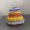 Blue, variant on New Womens Straw Rainbow Splicing Hats Cool Panamas UV Protection Sun Visor Beach Hats Women Visors Foldable Female Sun Hat