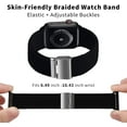 thumbnail image 4 of Braided Solo Loop Strap Compatible with Apple Watch Bands 38mm 40mm 41mm 42mm 44mm 45mm 49mm, Adjustable Stretchy Elastic Sport Replacement Wristband for iWatch Ultra Series 8 7 6 5 4 3 2 1 SE, 4 of 10