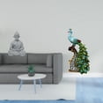 thumbnail image 2 of Estatua de mono, figura de Buda meditando, estatua de , estante de resina de arenisca, adornos adecuados para oficina, hogar, jardín, espacio, 2 of 8