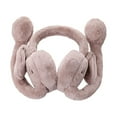 thumbnail image 3 of ZSQDM Womens Cute Fluffy Earmuffs Winter Warm Earmuff Cover Plush House Earmuff For Kids Cute Earmuff Plush For Girl Winter Outdoor EarMuffs, 3 of 5