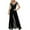 Black, variant on Lovskoo 2024 Business Off Shoulder Jumpsuits for Women Elegant V Neck High Waisted Flared Pants Casual Rompers Party Clubwear Black