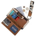 thumbnail image 3 of Wrangler Purses for Women Western Clutch Purse Rfid Wallet Womens, Cow-Brown, 3 of 7