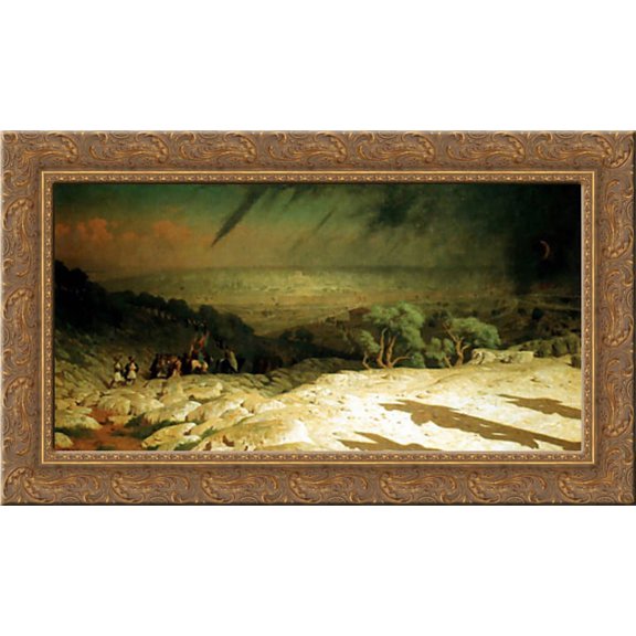 Consummatum est Jerusalem 24x17 Gold Ornate Wood Framed Canvas Art by Gerome, Jean Leon