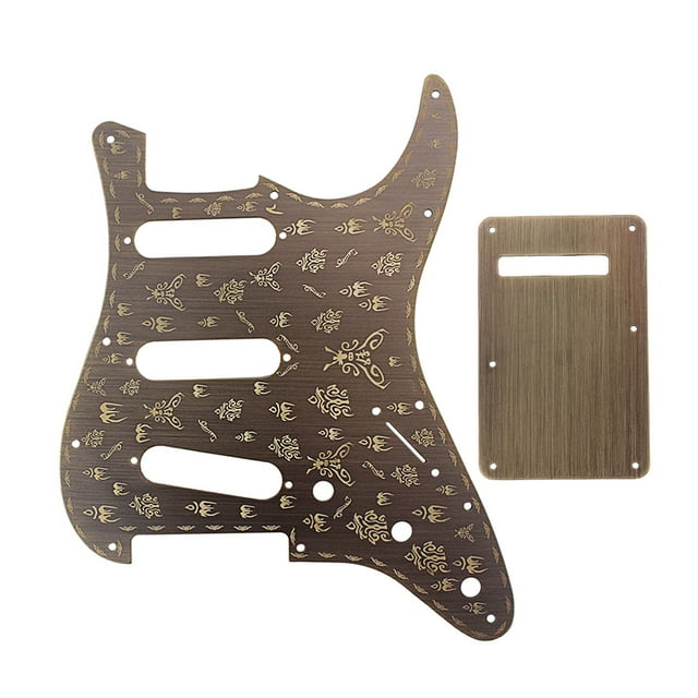 Electric Guitar 2-layer Pickguard Guitars Protector Scratch Guard Plate Repair Accessory Spare Part Replacement for Fender Strat