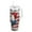 Red White and Blue Rooster, variant on 40 oz Insulated Stainless Steel Tumbler Double Wall Stainless Steel Tumbler with 2-Way Drinking Red White and Blue Rooster