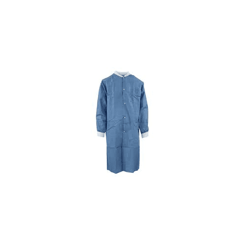 Medicom 8107-E SafeWear Hi-Perform Dental Medical Lab Coat Deep Blue 2XL 12/Pk