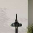 thumbnail image 4 of Cedar Springs Collection One-Light Gloss Black Metal Shade Farmhouse Outdoor Post Lantern, 4 of 4
