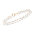 thumbnail image 5 of Ross-Simons Mom & Me 4-7mm Cultured Pearl Bracelet Set Of 2 in 14kt Yellow Gold, Women's, Adult, 5 of 5