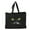 Black Cat, variant on Black Cat Halloween Tote Bag Durable Cotton Twill Jumbo