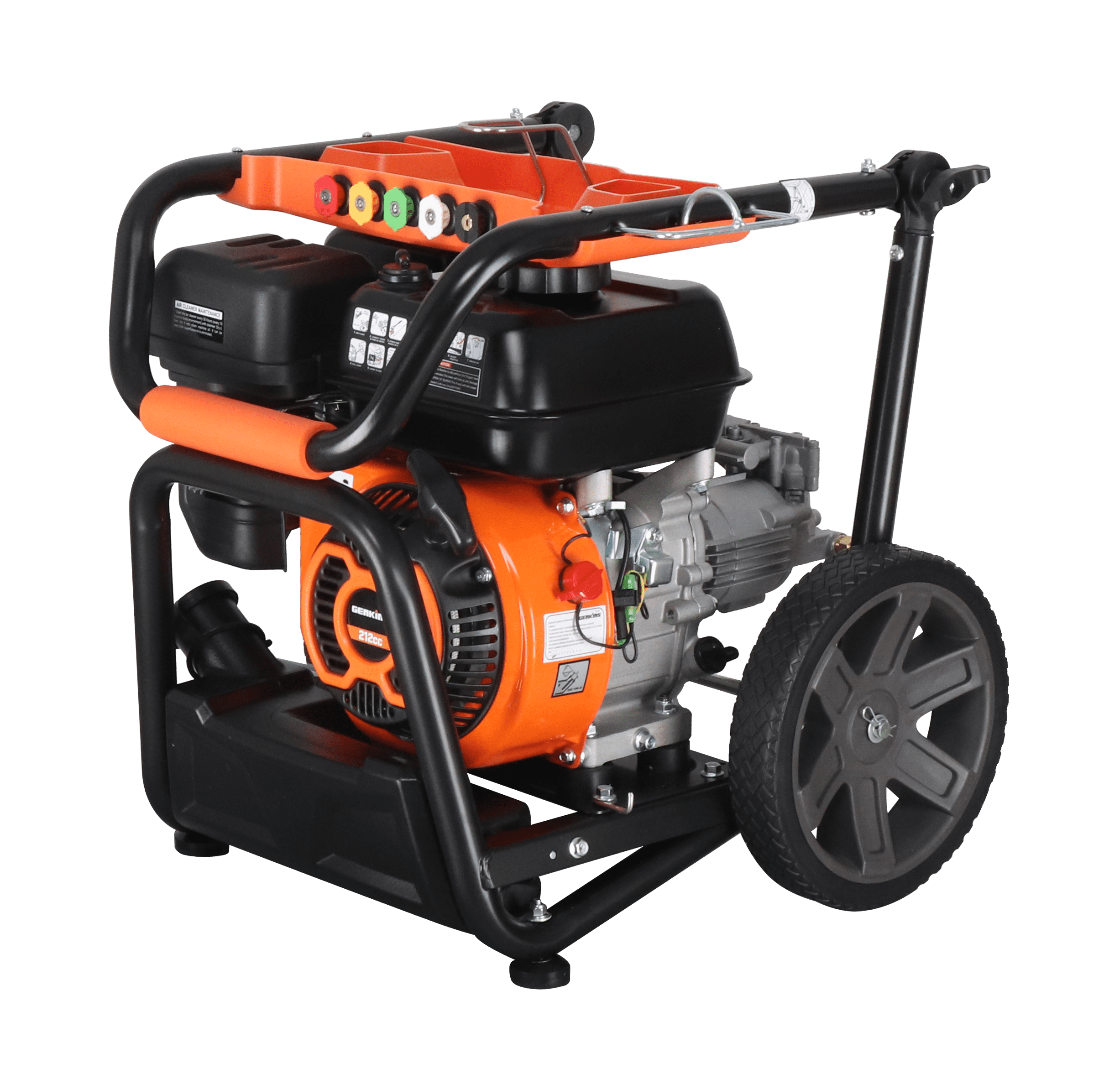 Genkins GPW3200 Gas Powered Foldable Pressure Washer 3200 PSI and 2.5 GPM, Soap Tank and Five Nozzle Set | Compact & Foldable Genkins GPW3200 Gas Powered Foldable Pressure Washer 3200 PSI and 2.5 GPM, Soap Tank and Five Nozzle Set | Compact & Foldable - 2