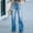*Blue, variant on ClodeEU Stright Leg Jeans for Women, High Waisted Button Jeans, Fashions Casual Denim Pants Blue,Womens Plus L