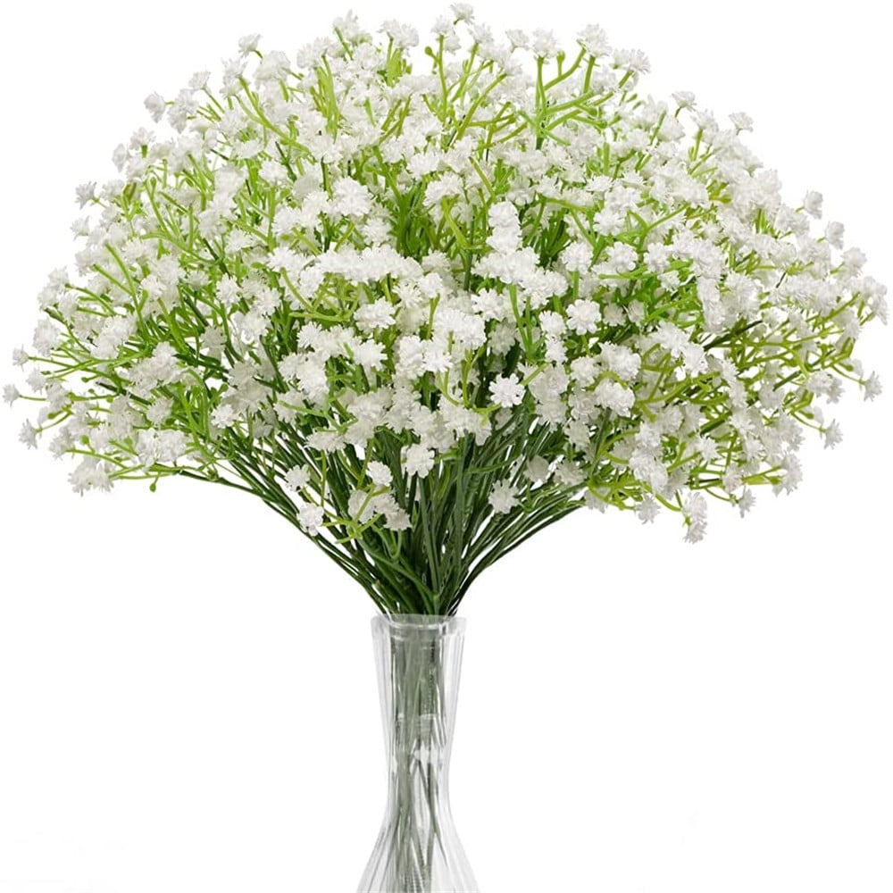 10pcs of artificial fake baby's breath full of stars silk bouquet bride wedding