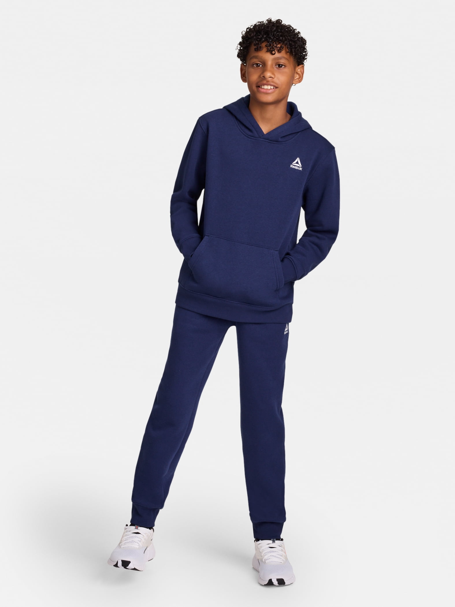 Reebok Boy's Athletic Game Day Fleece Pullover Hoodie, Sizes 4-18