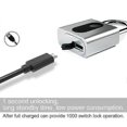 thumbnail image 4 of Waterproof Usb Charging Fingerprint Lock Smart Padlock Door Lock 0.1sec Unlock Portable Anti-theft Fingerprint Lock Zinc, 4 of 4
