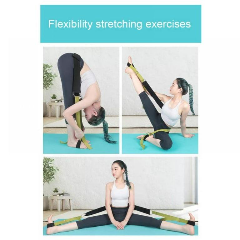 Leg Stretcher Band Belt Yoga Stretch Strap Dance Gym Fitness Home Exercise  Band