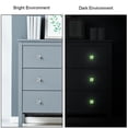 thumbnail image 3 of 4PCS Square Cabinet Fluorescence Knob Glowing in the Dark Furniture Drawer Pulls Handle with Screws Leaves and Flower, 3 of 5