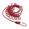 thumbnail image 1 of Tendedero, cordón de lavandería elástico en la playa, colgador esencial para secar la ropa, cuerda elástica de secado portátil, tendedero de viaje Rojo Gloria tendedero, 1 of 9
