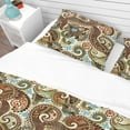 thumbnail image 4 of Designart 'Paisley Pattern with Fantasy Background' Vintage Duvet Cover Set, 4 of 4