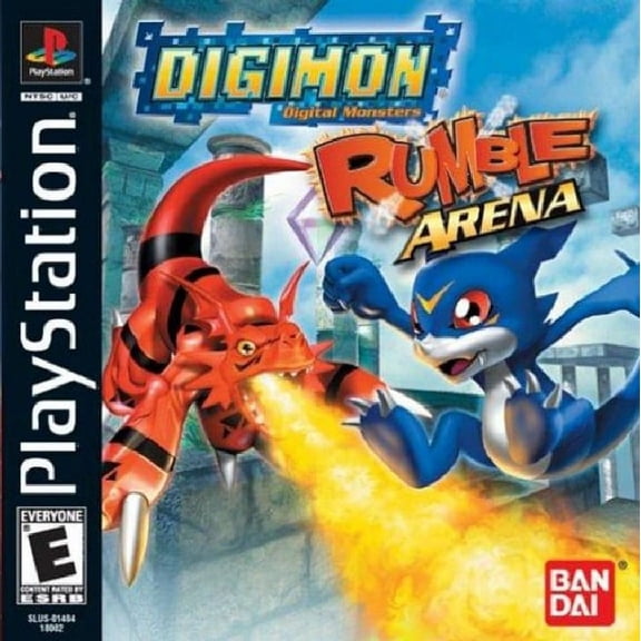 Restored Digimon Rumble Arena (Sony PlayStation 1, 2002) RPG Game (Refurbished)
