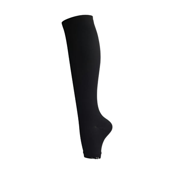 XIRQI Open Toe Compression Socks for Women & Men, Knee High Toeless Compression Stockings for Circulation Support Recovery and All Day Wear