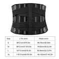 thumbnail image 4 of Cinturón Cinturón de soporte lumbar - Cintura elástica Soporte para la espalda Banda de tirantes (Negro XL) Hugtrwg Para Estrenar, 4 of 5