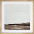 thumbnail image 2 of PixonSign Framed Canvas Wall Art Minimalist Abstract Mountain Landscape View Print Nature Wilderness Fine Art Farmhouse/Country Minimal Artwork for Living Room, Bedroom, Office - 16"x16" Natural, 2 of 5