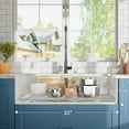 thumbnail image 5 of Boyuevi 33 inch White Farmhouse Sink, Fireclay Apron Front Farm Kitchen Sinks Farmhouse Ceramic Porcelain Single Bowl Deep Large Capacity Kitchen Sink with Stainless Steel Grid and Strainer, 5 of 8