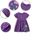 thumbnail image 2 of Qudderr Robe Brodée pour Petites Filles 2-8T, Robe Décontractée à Manches Courtes pour l'Été, 2 of 8