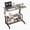 Brown, variant on Yunken Portable Computer Workstation, Standing Desk Adjustable Height, Small Computer Desk w/Rolling, Sit Stand Laptop Desk TV Tray for Bed Sofa Hospital Reading Eating, Rustic Brown, 23.6"