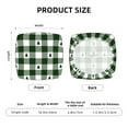 thumbnail image 6 of Gaeub Green White Christmas Tree Lumberjack Plaid Square Chair Seat Covers, Stretch Fitted Printed Chair Seat Cushion Cover for Kitchen, Office - One Size, 6 of 9