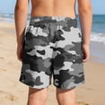 thumbnail image 5 of ATOGUTA Swim Shorts for Boys with Liner Bathing Suits Summer Quick Dry Swimwear Swim Trunks Size 5T-14, Gray, 5 of 6