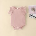 thumbnail image 4 of KPOPLK 3Pcs Baby Girl Clothes Newborn Set Infant Romper Short Sleeve Floral Print Skirt Shorts Bow Headband Summer Outfit(9-12 Months,Pink), 4 of 7