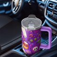 thumbnail image 5 of Halloween Tumbler 30 oz with Handle and Straw Ghost Pumpkin Witch Cup Halloween Birthday Gifts Travel Mug, 5 of 5