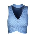 thumbnail image 4 of Sngxgn Women's Scoopneck Tank, Classic Tank Top, Lightweight Tank for Women(Light Blue,L), 4 of 5